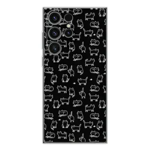Чохол з принтом для Samsung Galaxy S25 Ultra (AlphaPrint) Модні коти (Маленькі котики)