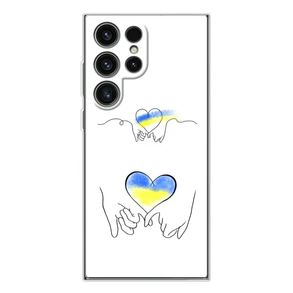 Чехол с принтом «Мир Украине» для Samsung Galaxy S25 Ultra