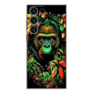 Чохол з Мавпами Samsung Galaxy S25 Ultra - (AlphaPrint) (Мавпа в квітах)