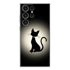 Чохол з принтом для Samsung Galaxy S25 Ultra (AlphaPrint) Модні коти (Силует котика)