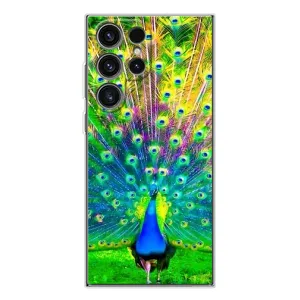 Чохол з пташками на Samsung Galaxy S25 Ultra (VPrint) (Яскравий Павлин)