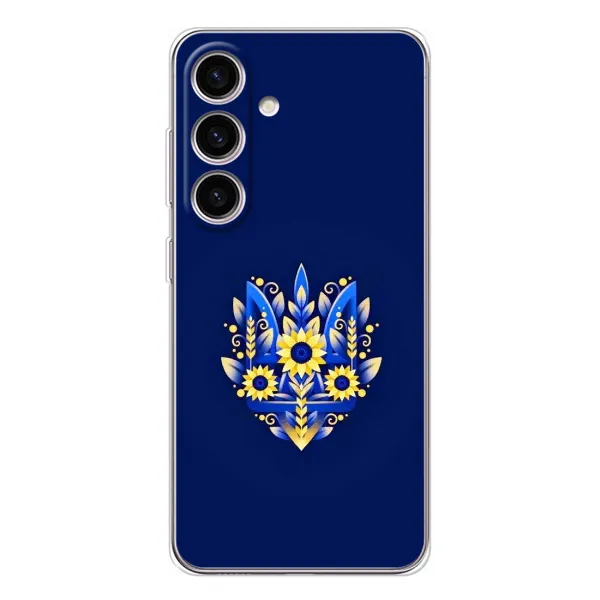 Чехол с принтом «Цветочный Герб» для Samsung Galaxy S25