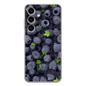 Чехлы с Фруктами для Samsung Galaxy S25 (VPrint) (Ежевика)