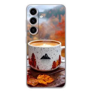 Чохол з принтом «Кава на природі» для Samsung Galaxy S25