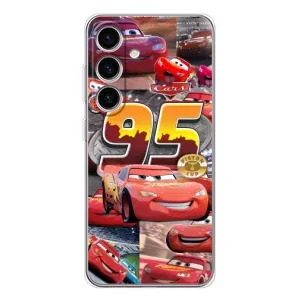 Чехол с принтом «Коллаж Молния Маквин» для Samsung Galaxy S25
