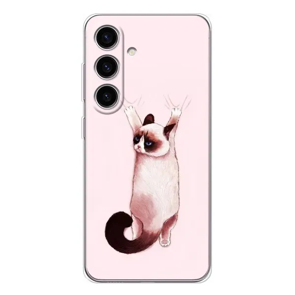 Чехол с принтом «Котик падает» для Samsung Galaxy S25