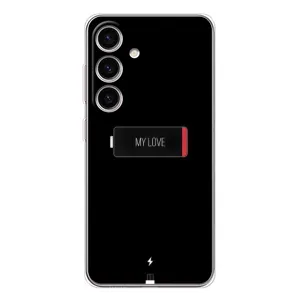 Чехол с принтом «Love battery» для Samsung Galaxy S25