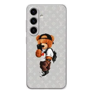 Бренднові Чохли для Samsung Galaxy S25 - (PREMIUMPrint) (Ведмедик Луі)