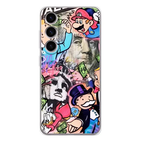 Чехол с принтом «Monopoly man» для Samsung Galaxy S25