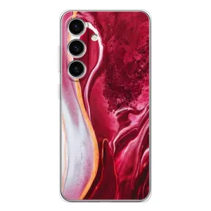 Чохол для Гелексі S25 - з принтом (Дизайнерські) (AlphaPrint) (Мрамор червоний)