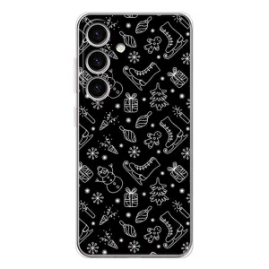 Новорічні, Святкові Чохли для Samsung Galaxy S25 - 2024 год (Новорічний фон)