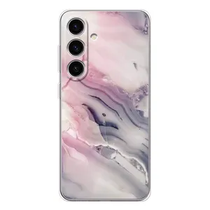 Мраморний чехол на Samsung Galaxy S25 (VPrint) (Пурпурний Мрамор)