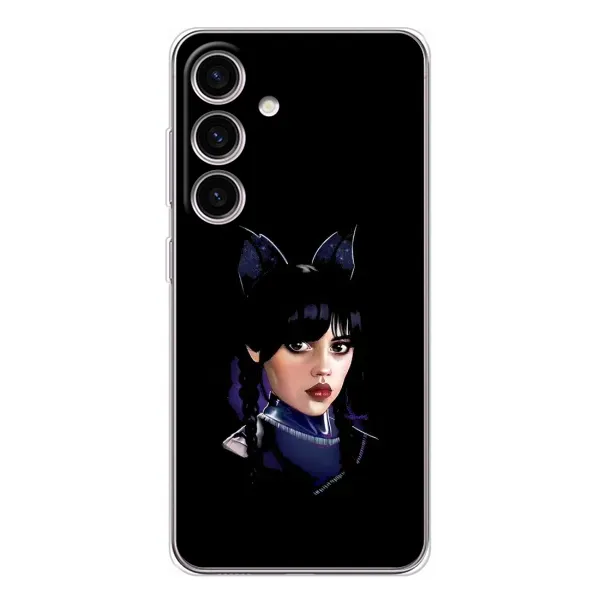 Чехол с принтом «серьезная Уэнздей» для Samsung Galaxy S25