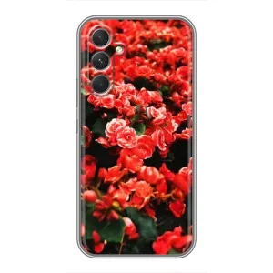 Чохли з квітами для Samsung Galaxy S26 Edge (VPrint) (Квіти червоні)