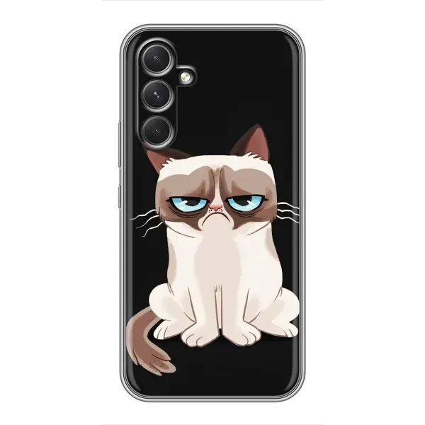 Чохол з принтом «Сумний кіт» для Samsung Galaxy S26 Edge