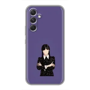 Чохли Венсдей на Samsung Galaxy S26 Edge Уенсдей (AlphaPrint) (Венздей у чорному)