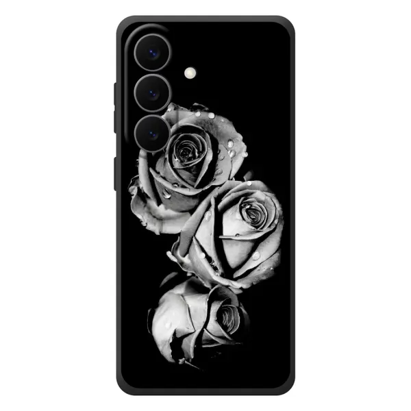 Чехол с принтом «Черная роза» для Samsung Galaxy S26 Plus