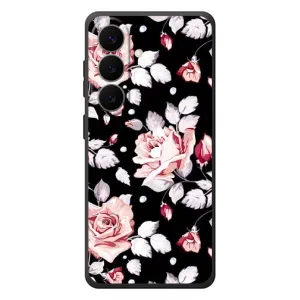 Чохли з квітами для Samsung Galaxy S26 Plus (VPrint) (Квіти на чорному)