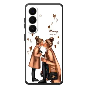 Чехол с печатью для Samsung Galaxy S26 Plus - (Мама с ребенком) (AlphaPrint) (Дочка и мама)