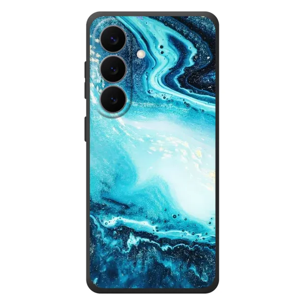 Чехол с принтом «Голубой мрамор» для Samsung Galaxy S26 Plus Чехол с принтом «Голубой мрамор» для Samsung Galaxy S26 Plus