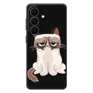 Чехол с принтом для Samsung Galaxy S26 Plus (AlphaPrint) Модные коты (Грустный кот)