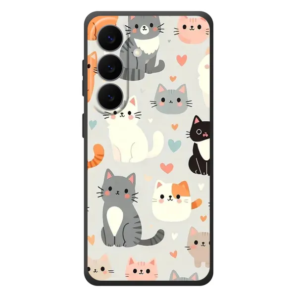 Чехол с принтом «Коллаж котов» для Samsung Galaxy S26 Plus Чехол с принтом «Коллаж котов» для Samsung Galaxy S26 Plus