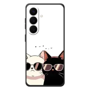 Чехол с рисунком кот на Samsung Galaxy S26 Plus (Коты в очках)