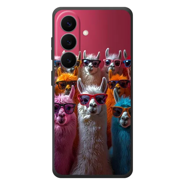 Чохол з принтом «Лами в окулярах» для Samsung Galaxy S26 Plus Чохол з принтом «Лами в окулярах» для Samsung Galaxy S26 Plus