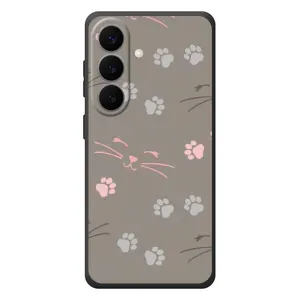 Чехол с рисунком кот на Samsung Galaxy S26 Plus (Лапы и усы)
