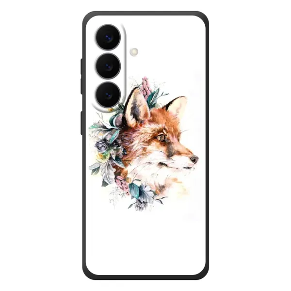 Чехол с принтом «Лисичка в цветочках» для Samsung Galaxy S26 Plus Чехол с принтом «Лисичка в цветочках» для Samsung Galaxy S26 Plus