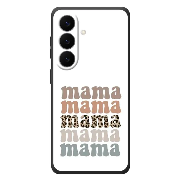 Чехол с принтом «Текстовый коллаж мама» для Samsung Galaxy S26 Plus Чехол с принтом «Текстовый коллаж мама» для Samsung Galaxy S26 Plus