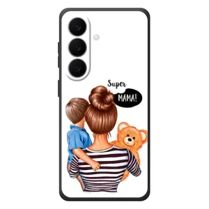 Чехол с печатью для Samsung Galaxy S26 Plus - (Мама с ребенком) (AlphaPrint) (Мама с сыном)