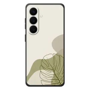 Силконовий чохол з принтом в квітах на Samsung Galaxy S26 Plus (Зелена монстера дизайн)