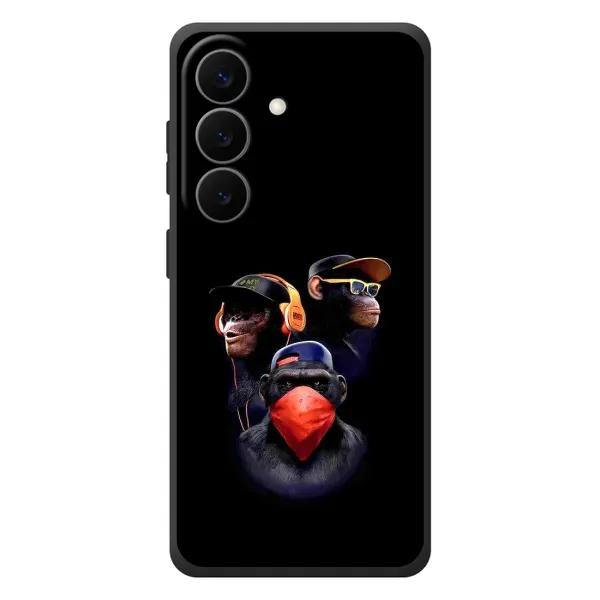Чехол с принтом «Три обезьяны» для Samsung Galaxy S26 Plus