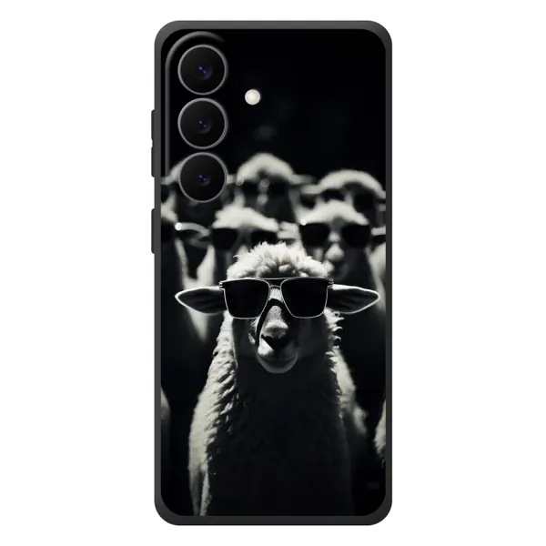 Чохол з принтом «Овечка в окулярах» для Samsung Galaxy S26 Plus Чохол з принтом «Овечка в окулярах» для Samsung Galaxy S26 Plus