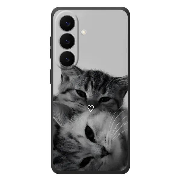 Чехол с принтом «Пара котов» для Samsung Galaxy S26 Plus Чехол с принтом «Пара котов» для Samsung Galaxy S26 Plus