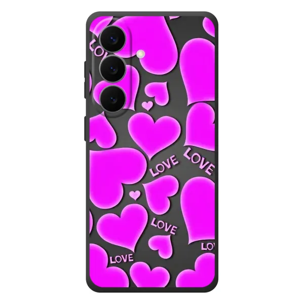 Чехол с принтом «Pink hearts» для Samsung Galaxy S26 Plus