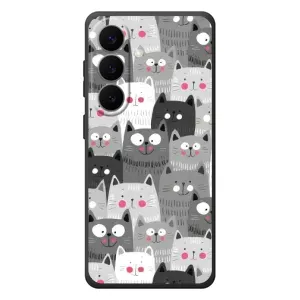 Чехлы с Котиками для Samsung Galaxy S26 Plus (VPrint) (Рисованные котики)