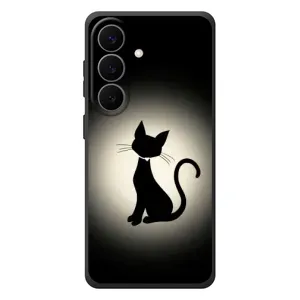 Чехол с принтом для Samsung Galaxy S26 Plus (AlphaPrint) Модные коты (Силуэт котика)