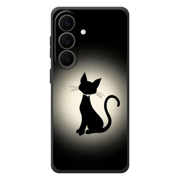 Чехол с принтом «Силуэт котика» для Samsung Galaxy S26 Plus Чехол с принтом «Силуэт котика» для Samsung Galaxy S26 Plus