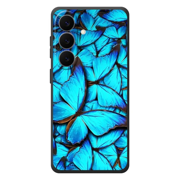 Чохол з принтом «Сині метелики» для Samsung Galaxy S26 Plus Чохол з принтом «Сині метелики» для Samsung Galaxy S26 Plus