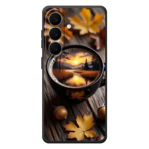 Чохол з унікальним дизайном 'Осінь з кавою' для Samsung Galaxy S26 Plus (Темна кава)