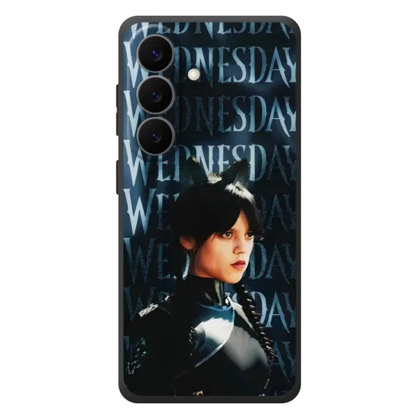 Чохол з принтом «Венздей кішка» для Samsung Galaxy S26 Plus Чохол з принтом «Венздей кішка» для Samsung Galaxy S26 Plus