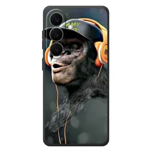 Чохол з Мавпами Samsung Galaxy S26 Plus - (AlphaPrint) (В навушниках)