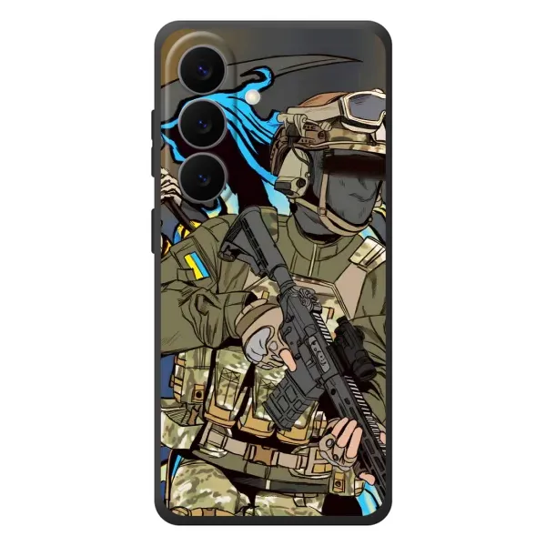 Чехол с принтом «Воин ВСУ» для Samsung Galaxy S26 Plus Чехол с принтом «Воин ВСУ» для Samsung Galaxy S26 Plus