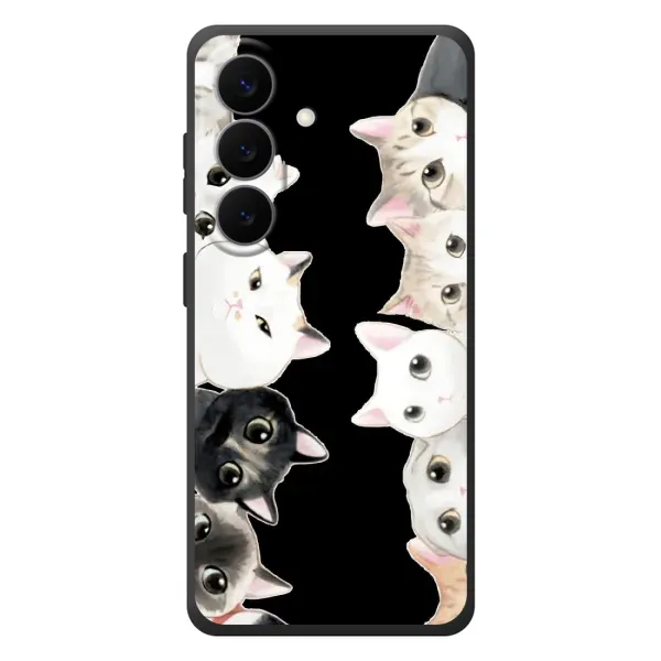 Чехол с принтом «Взгляд котов» для Samsung Galaxy S26 Plus Чехол с принтом «Взгляд котов» для Samsung Galaxy S26 Plus