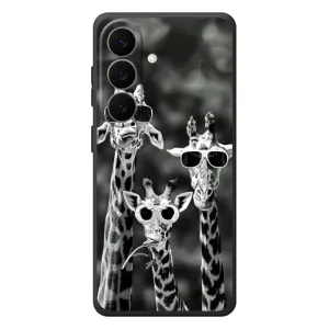 Силіконовий чохол з КАРТИНКАМИ літо для Samsung Galaxy S26 Plus (AlphaPrint) (Жирафи в окулярах)