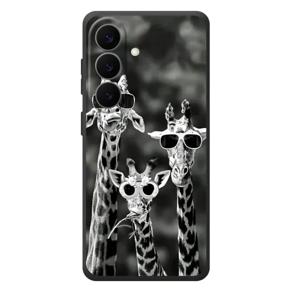 Чехол с принтом «Жирафы в очках» для Samsung Galaxy S26 Plus