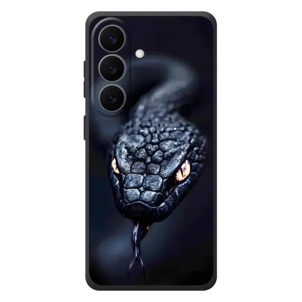 Чохол з принтом «Чорна змія» для Samsung Galaxy S26 Plus