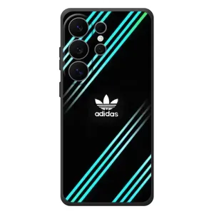 Чохли Адидас для Samsung Galaxy S26 Ultra (AlphaPrint) (Адідас з полосами)